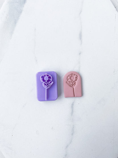 Floral Stamp Set 02 - 3 PIECES