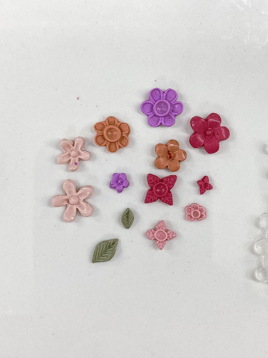 Micro Flower Mold 004 - Lilies and Leaves