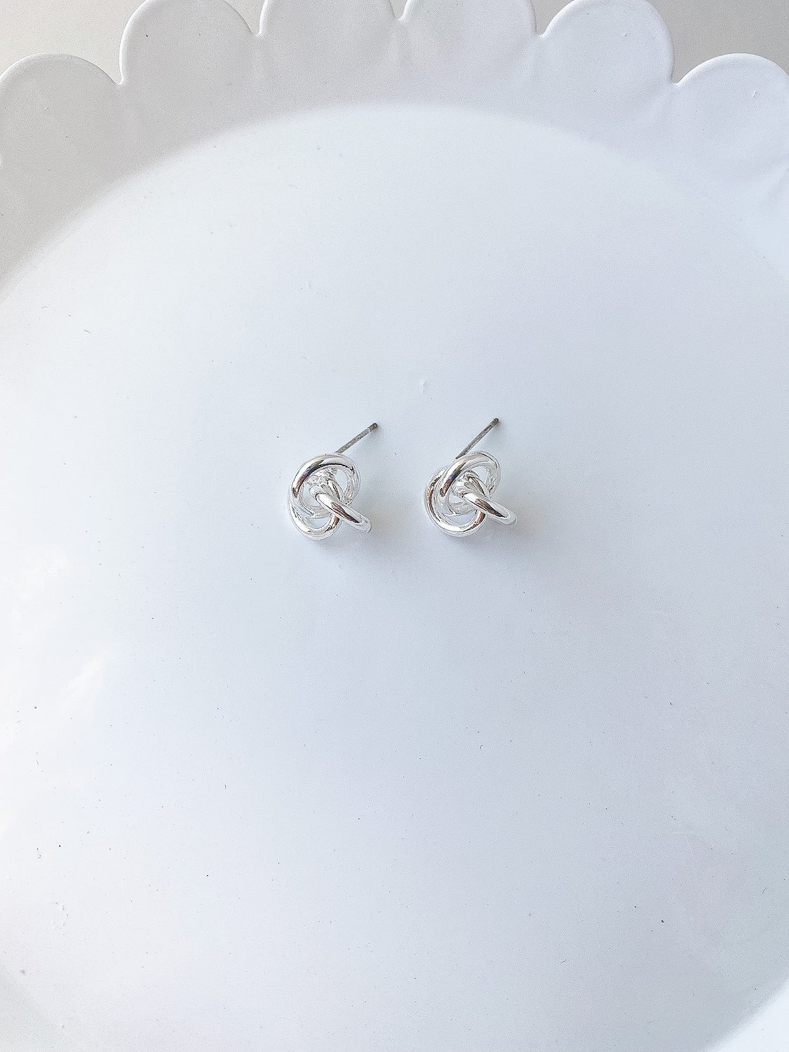 Silver Knots Stud Pack Add-on - 5 Pairs (10 Pieces)