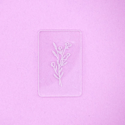Acrylic Texture Tile - Floral Arrangement #1