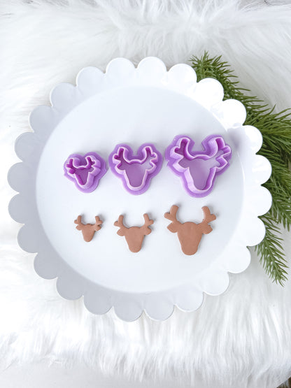 Reindeer Head - 3 Sizes
