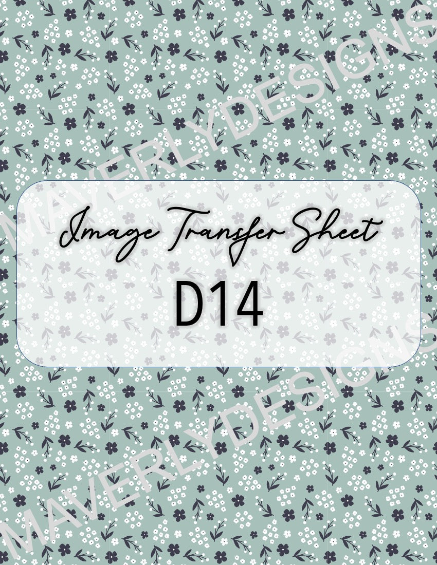 Image Transfer Sheet - D14